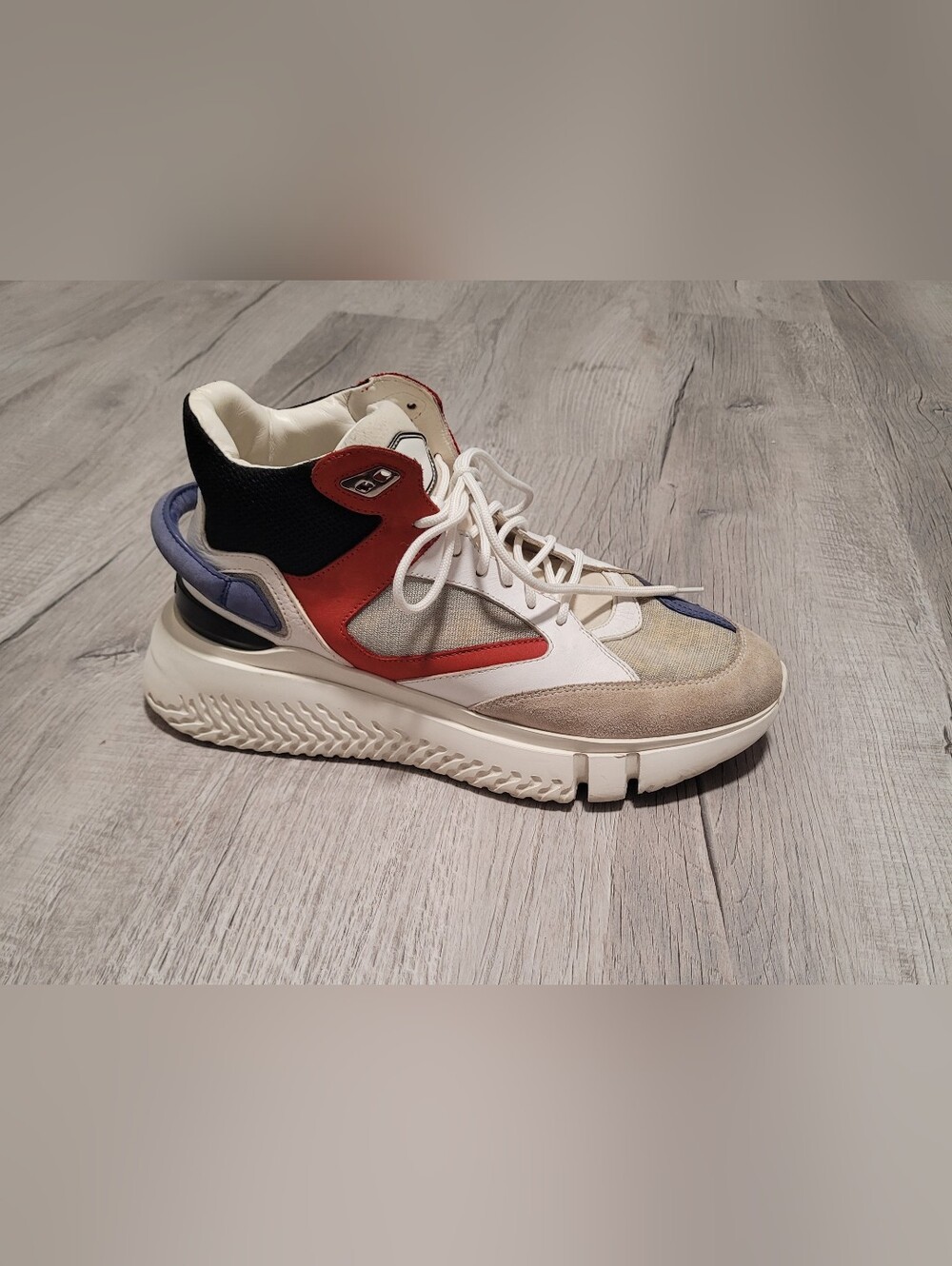 ​Buscemi Veloce Mixed Media Mid Top Sneakers Men's Size 9 EU 42